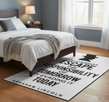Tappeto vinile camera da letto responsabilità - TenStickers