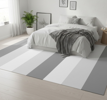 Tappeto vinile camera da letto righe verticali grigie - TenStickers