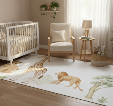 Tappeto vinile camera da letto savannah calma - TenStickers
