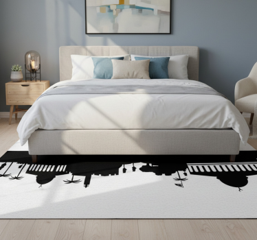 Tappeto vinile camera da letto skyline di gerusalemme - TenStickers