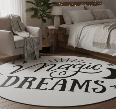 Tappeto vinile camera da letto sogni magici - TenStickers