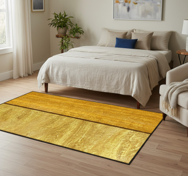 Tappeto vinile camera da letto superficie dorata textured - TenStickers