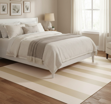Tappeto vinile camera da letto tonalità beige - TenStickers