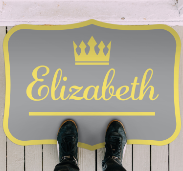 Zerbino pvc corona reale personalizzata - TenStickers