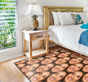 Tappeto vinile con nome modello di immagine - TenStickers