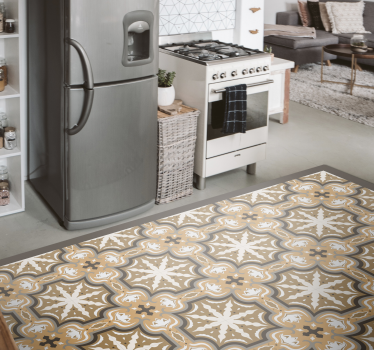 Tappeto pvc cucina grazioso emblema a stella - TenStickers