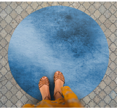 Zerbino pvc vortice blu profondo - TenStickers