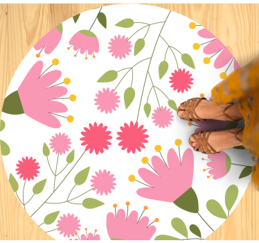Tappeto vinile fiori delizia con motivo floreale - TenStickers
