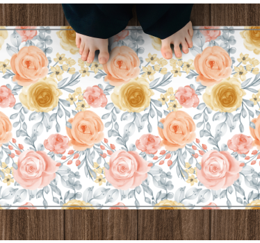 Zerbino pvc emblema del fiore - TenStickers