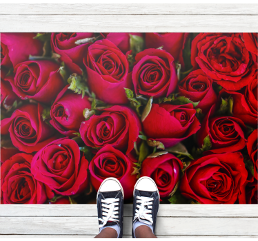 Zerbino pvc rose rosse vibranti - TenStickers