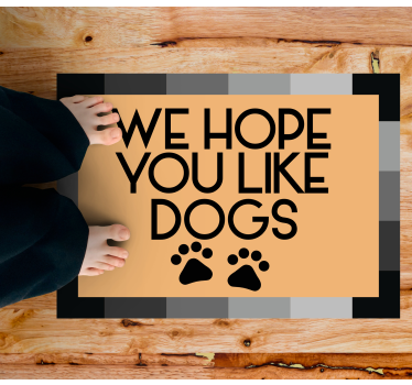 Zerbino pvc speriamo che ti piacciano i cani - TenStickers