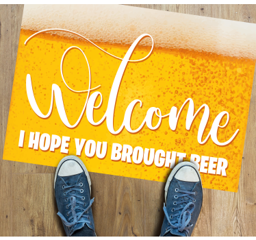 Zerbino pvc spero che tu abbia portato della birra - TenStickers