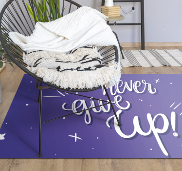 Tappeto vinile frase citazione perseverare - TenStickers