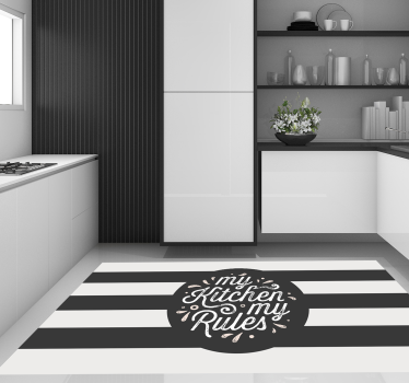Tappeto pvc cucina la mia cucina le mie norme - TenStickers