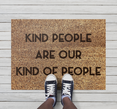 Zerbino pvc persone gentili benvenute - TenStickers