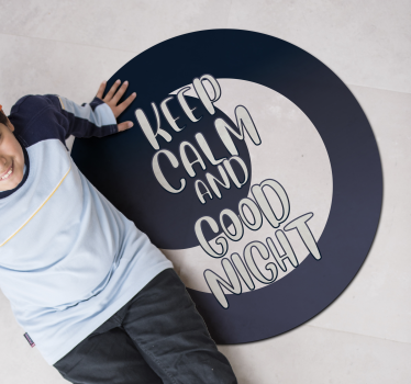 Tappeto vinile frase tranquilla, buonanotte - TenStickers
