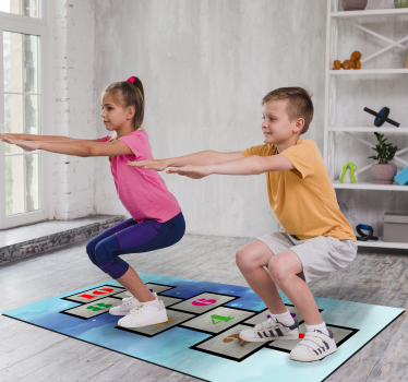 Tappeto vinile giochi divertimento con la campana - TenStickers