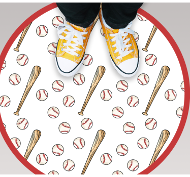 Tappeto vinile giochi divertimento di baseball - TenStickers