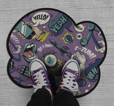Tappeto vinile giochi effetti sonori comici - TenStickers