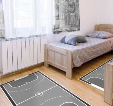Tappeto vinile giochi progettazione del campo da pallamano - TenStickers