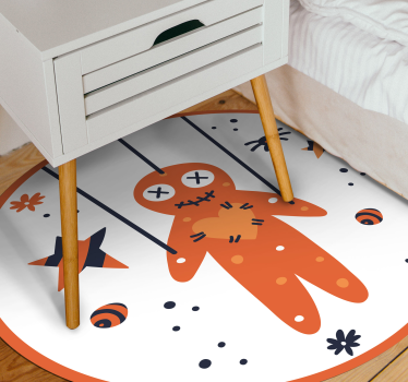 Tappeto vinile Halloween pan di zenzero di halloween - TenStickers