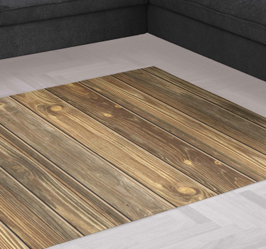 Tappeto in pvc legno vene marroni - TenStickers