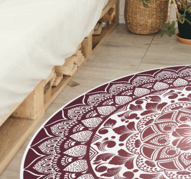 Tappeto vinile Mandala emblema intricato del mandala - TenStickers