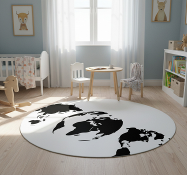 Tappeto vinile mappamondo 3 mappe della terra per continente - TenStickers
