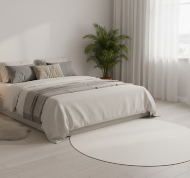 Tappeto vinile minimalista circolare "danzatore di nuvole" - TenStickers