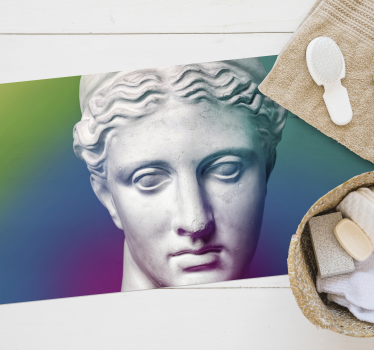 Tappeto vinile minimalista gradiente scultoreo - TenStickers
