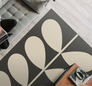 Tappeto vinile minimalista ispirato alle piante - TenStickers