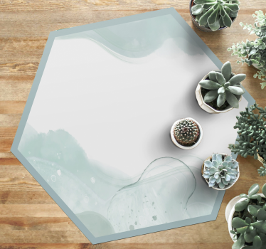 Tappeto vinile minimalista morbidi vortici d'acqua - TenStickers