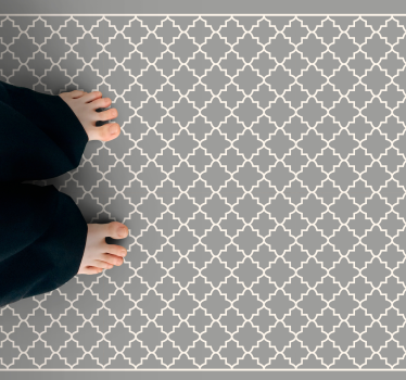 Tappeto vinile minimalista traliccio marocchino - TenStickers
