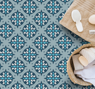 Tappeto vinile mosaico piastrelle con motivi fantasiosi - TenStickers
