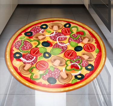 Tappeto pvc cucina deliziosa fetta di pizza - TenStickers
