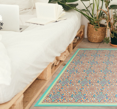 Tappeto vinile camera da letto graziosa stampa botanica - TenStickers