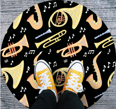 Tappeto vinile per bambini idea di strumento musicale - TenStickers