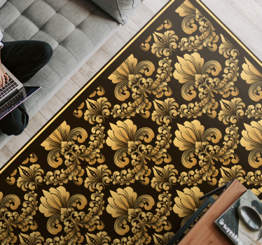 Tappeto vinile motivi ornamenti barocchi - TenStickers