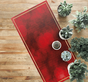 Tappeto vinile motivi superficie strutturata rossa - TenStickers