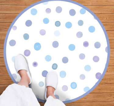 Tappeto vinile per bambini cerchi punteggiati vivaci - TenStickers