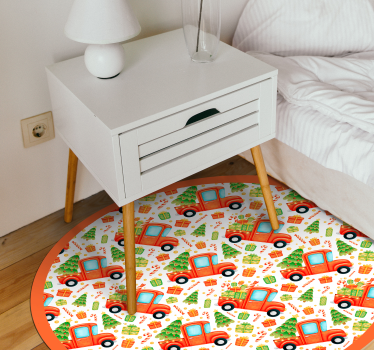 Tappeto vinile per bambini cerchio di trasporto giocoso - TenStickers