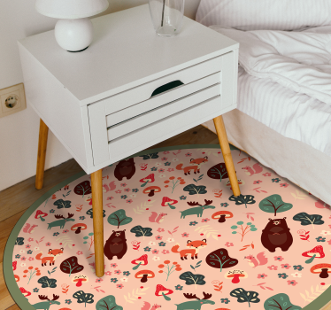 Tappeto vinile per bambini creature del bosco - TenStickers