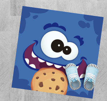 Tappeto vinile per bambini delizia del mostro dei biscotti - TenStickers