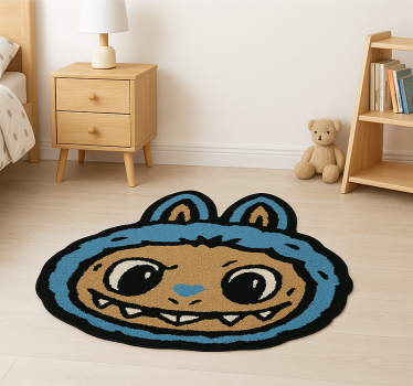 Tappeto vinile per bambini disegno labubu blu - TenStickers