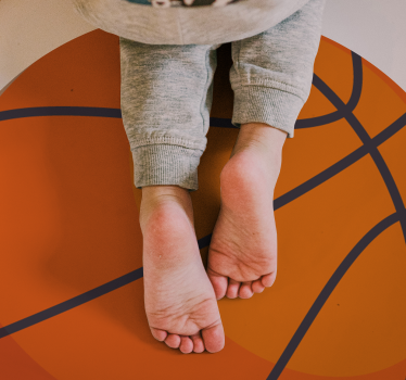 Tappeto vinile per bambini modello di basket - TenStickers