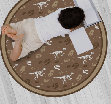 Tappeto vinile per bambini motivi di dinosauri - TenStickers