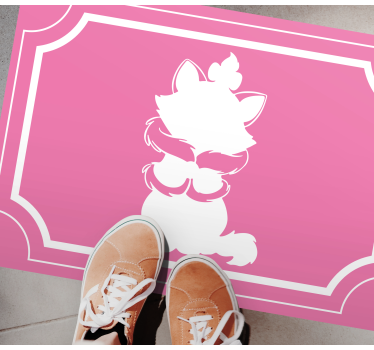 Tappeto vinile per bambini sagoma di gatto carino - TenStickers