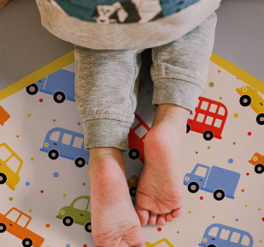 Tappeto vinile per bambini trasporto giocoso - TenStickers