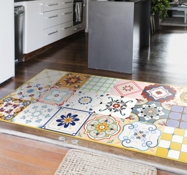 Tappeto vinile piastrelle modelli di piastrelle a mosaico - TenStickers