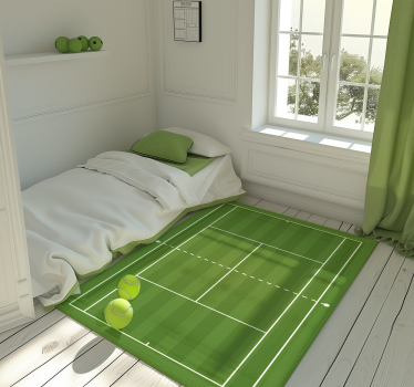 Tappeto vinile strade campo da tennis - TenStickers